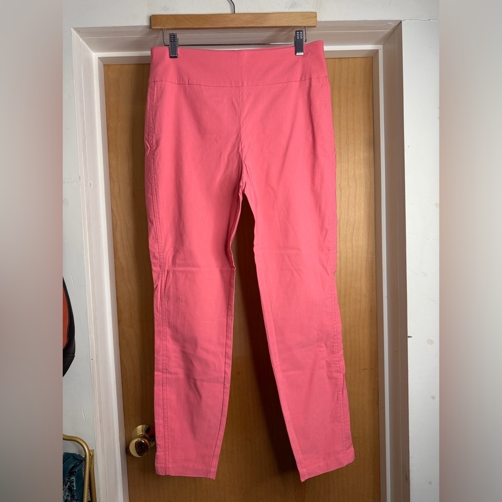 New York & Company Women’s Pink Ankle High Waist Pants - Stretchy. Size: Medium
